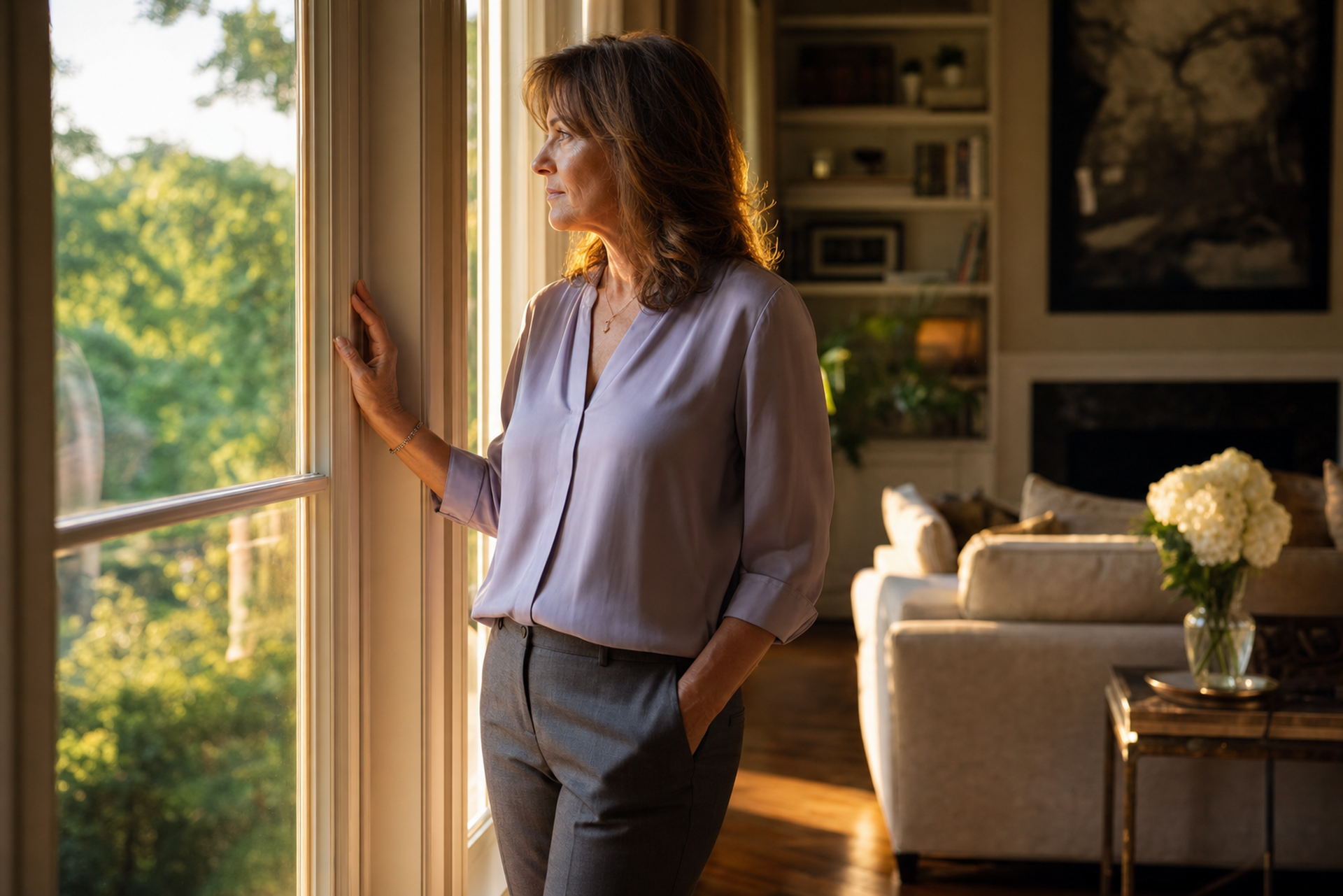 divorce-timeline-woman-contemplating-window-roswell-atlanta